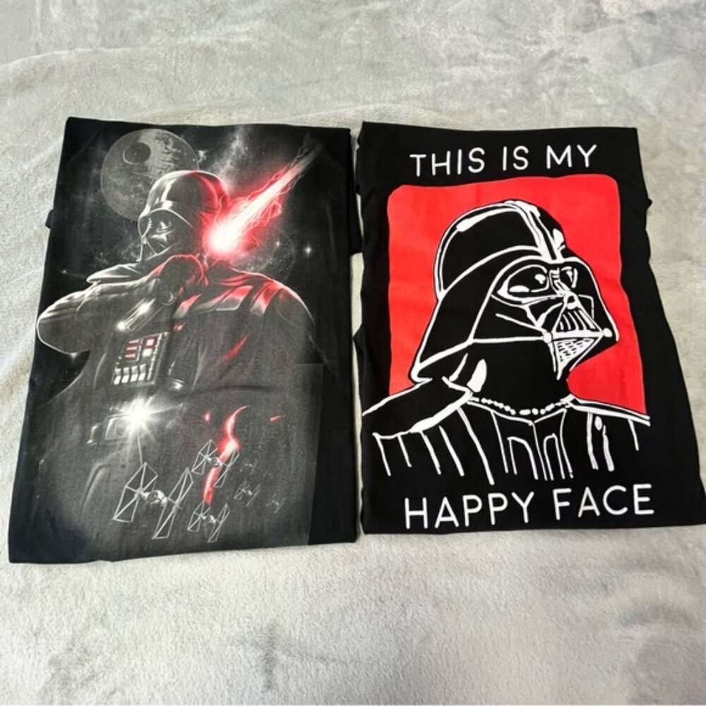 Star Wars Darth Vader Set of 2 Black T-Shirts